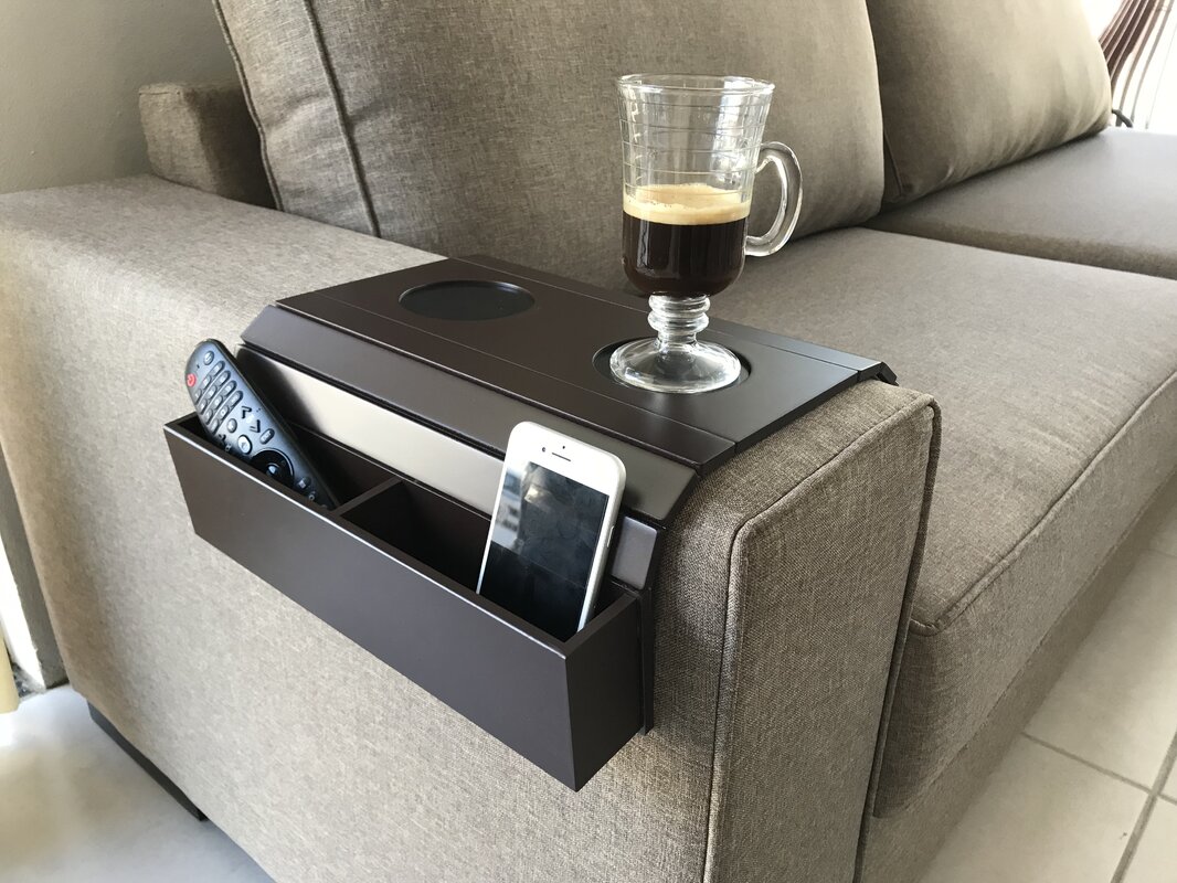 Sofa arm deals tray